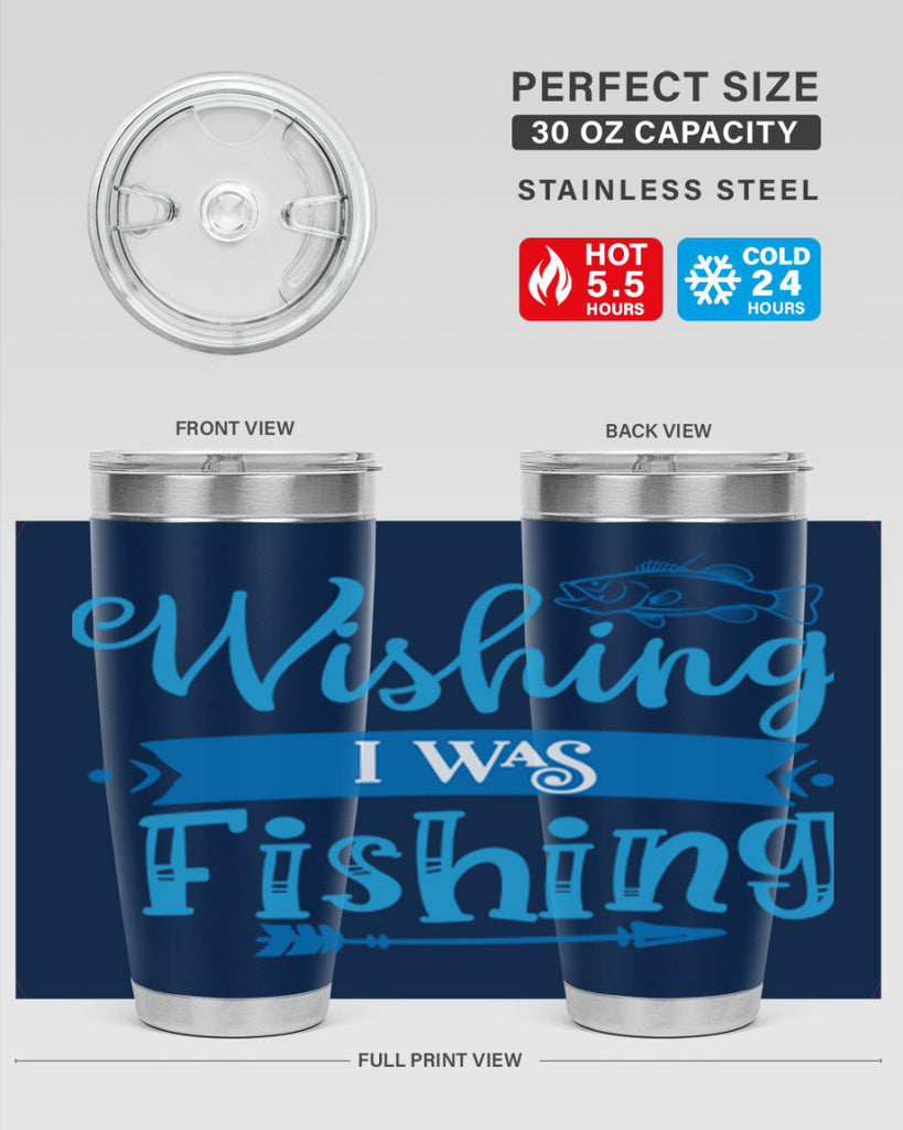 wishing i was fishing 189#- fishing- Tumbler