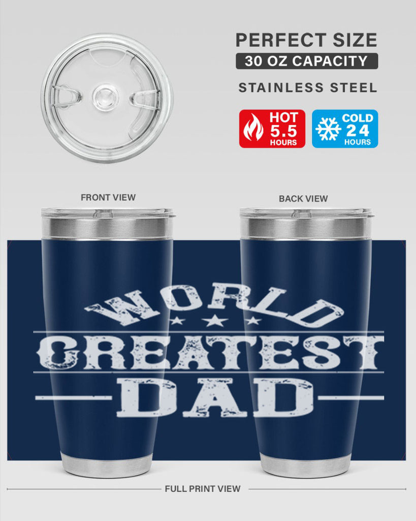 world greatest dad 143#- fathers day- Tumbler