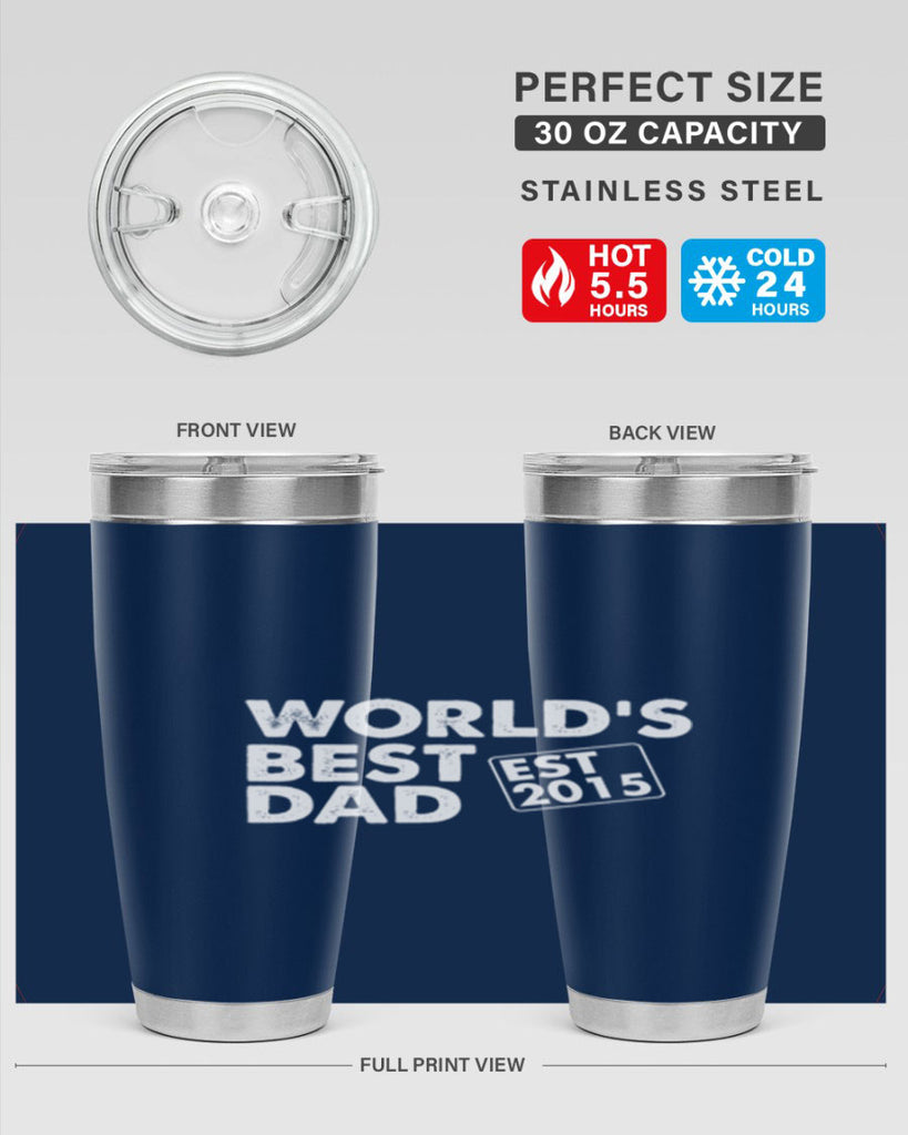 world is best dad est m 62#- dad- Tumbler