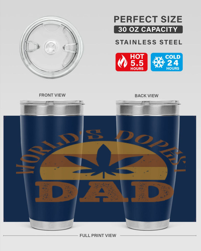 world’s dopest dad 137#- fathers day- Tumbler