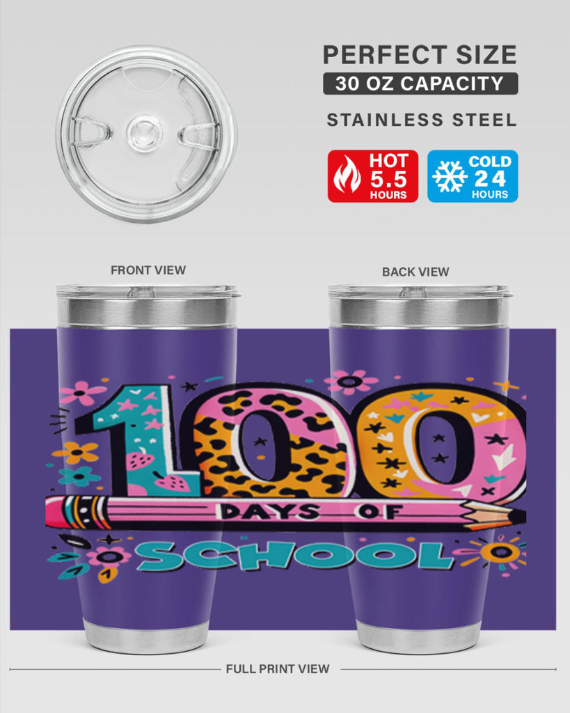 100 days of school lighting 32#- 100 days of school- Tumbler