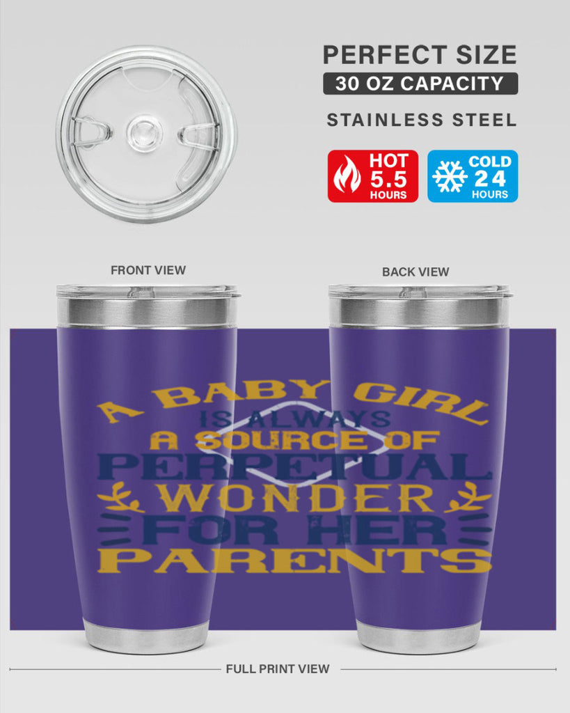 A baby girl is always a source of perpetual wonder for her parents Style 142#- baby- tumbler