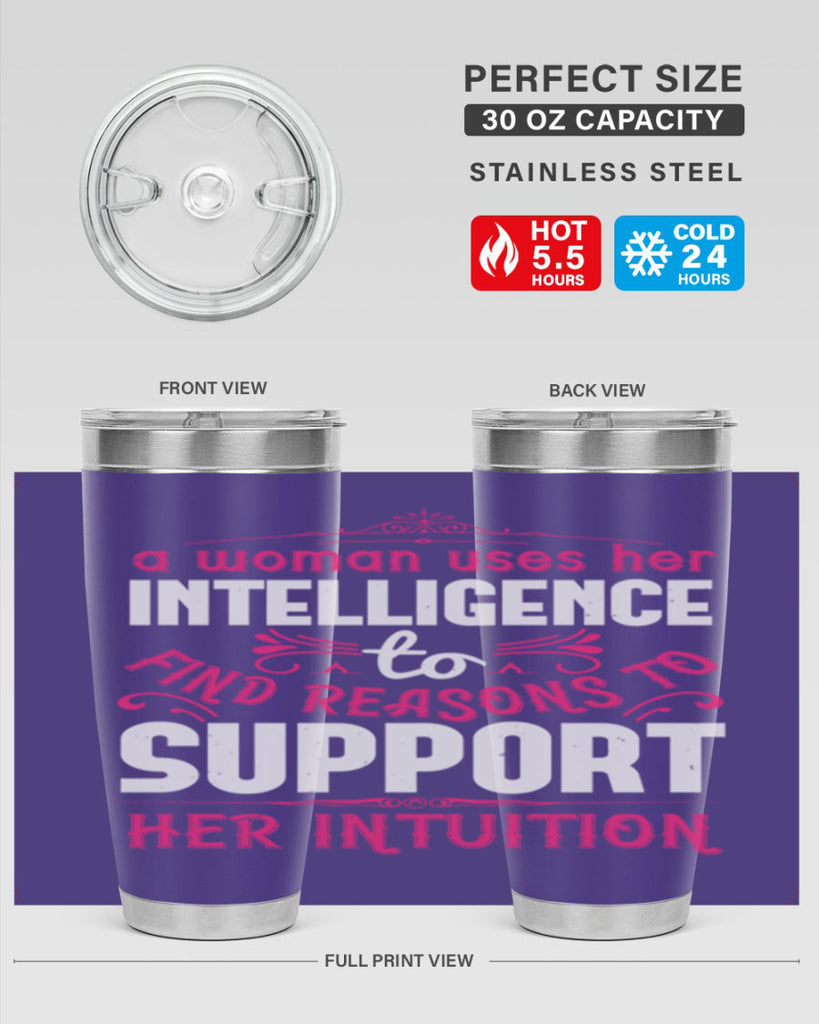 A woman uses her intelligence to find reasons to support her intuition Style 19#- aunt- Tumbler