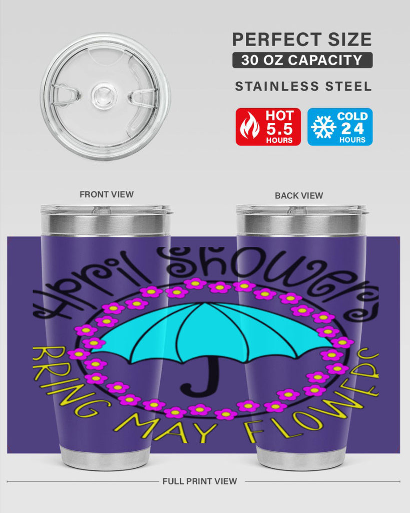 April showers21#- spring- Tumbler