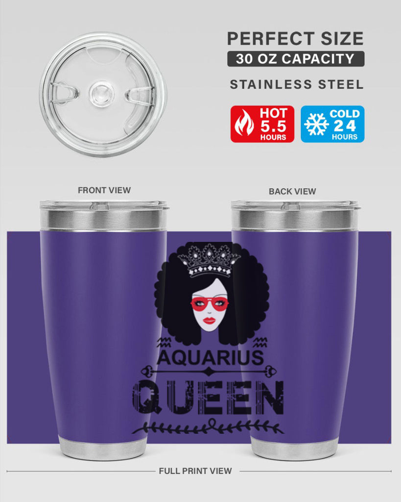 Aquarius queen 75#- zodiac- Tumbler