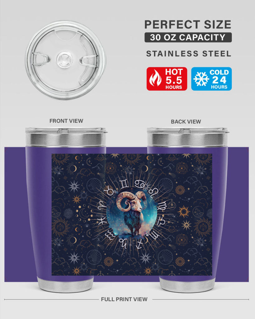 Aries Straigth 95#- zodiac- Tumbler