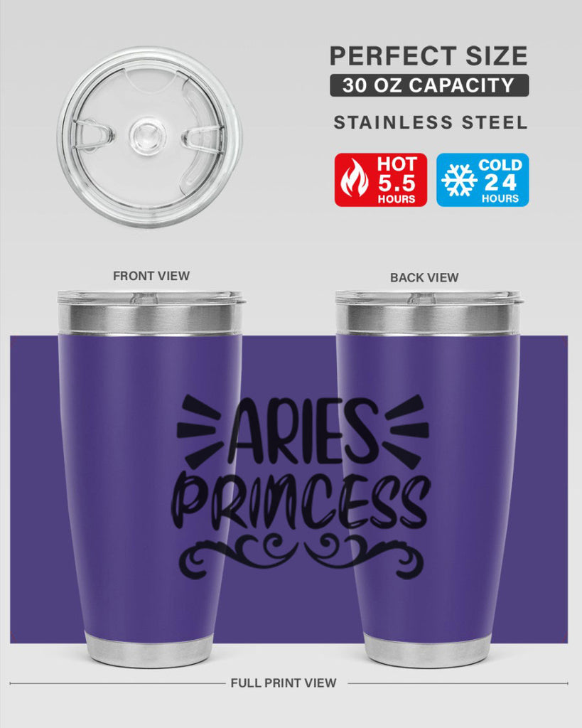 Aries princess 117#- zodiac- Tumbler