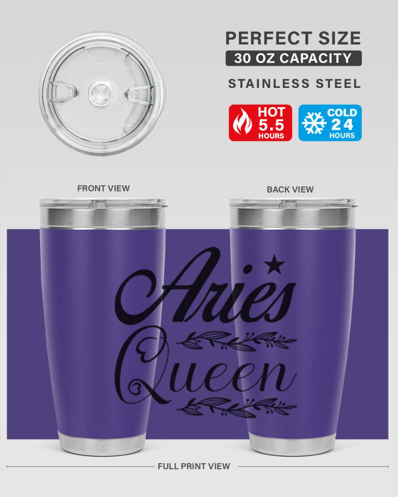 Aries queen 119#- zodiac- Tumbler