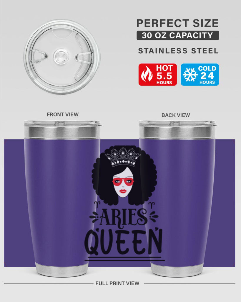 Aries queen 120#- zodiac- Tumbler