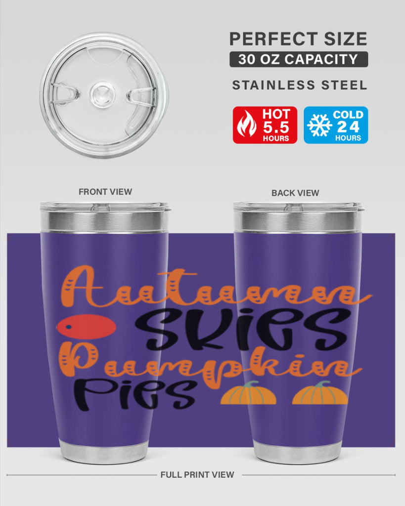 Autumn Skies Pumpkin Pies 30#- fall- Tumbler