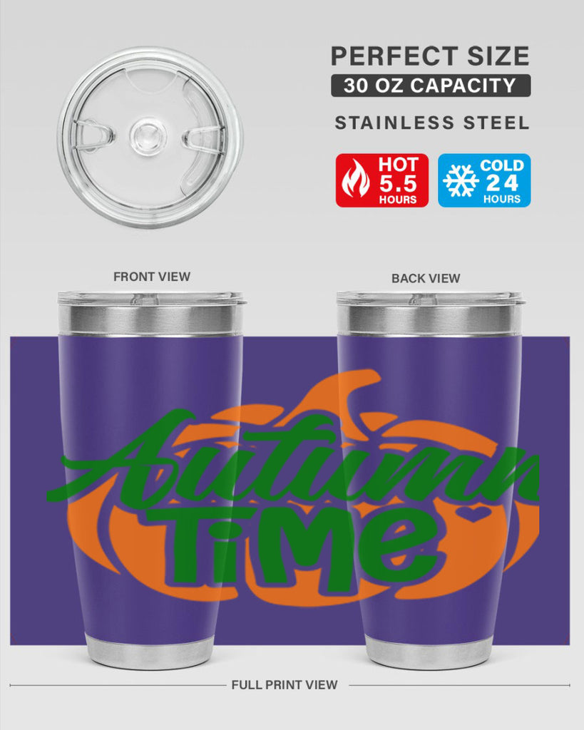 Autumn Time 34#- fall- Tumbler