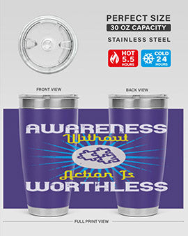 Awareness without action is worthless Style 2#- self awareness- Tumbler