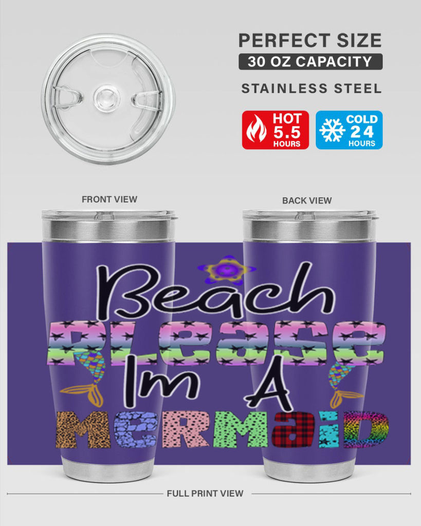 Beach Please Im A Mermaid 59#- mermaid- Tumbler