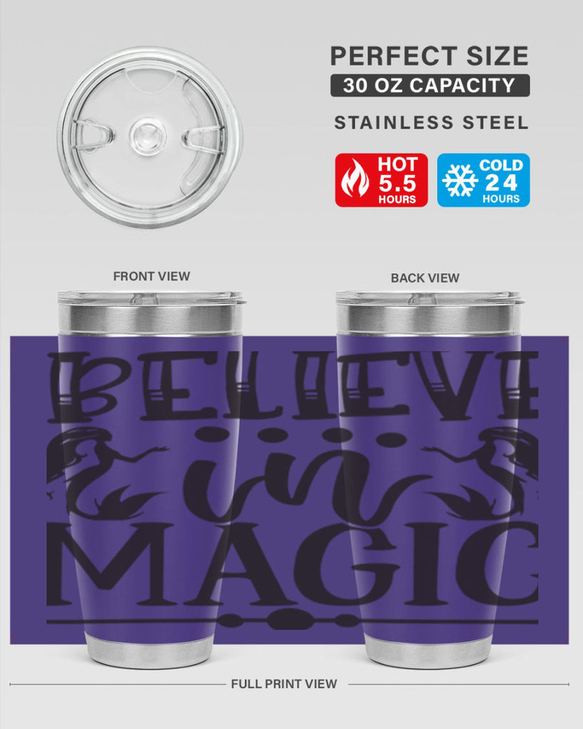 Believe in magic 65#- mermaid- Tumbler