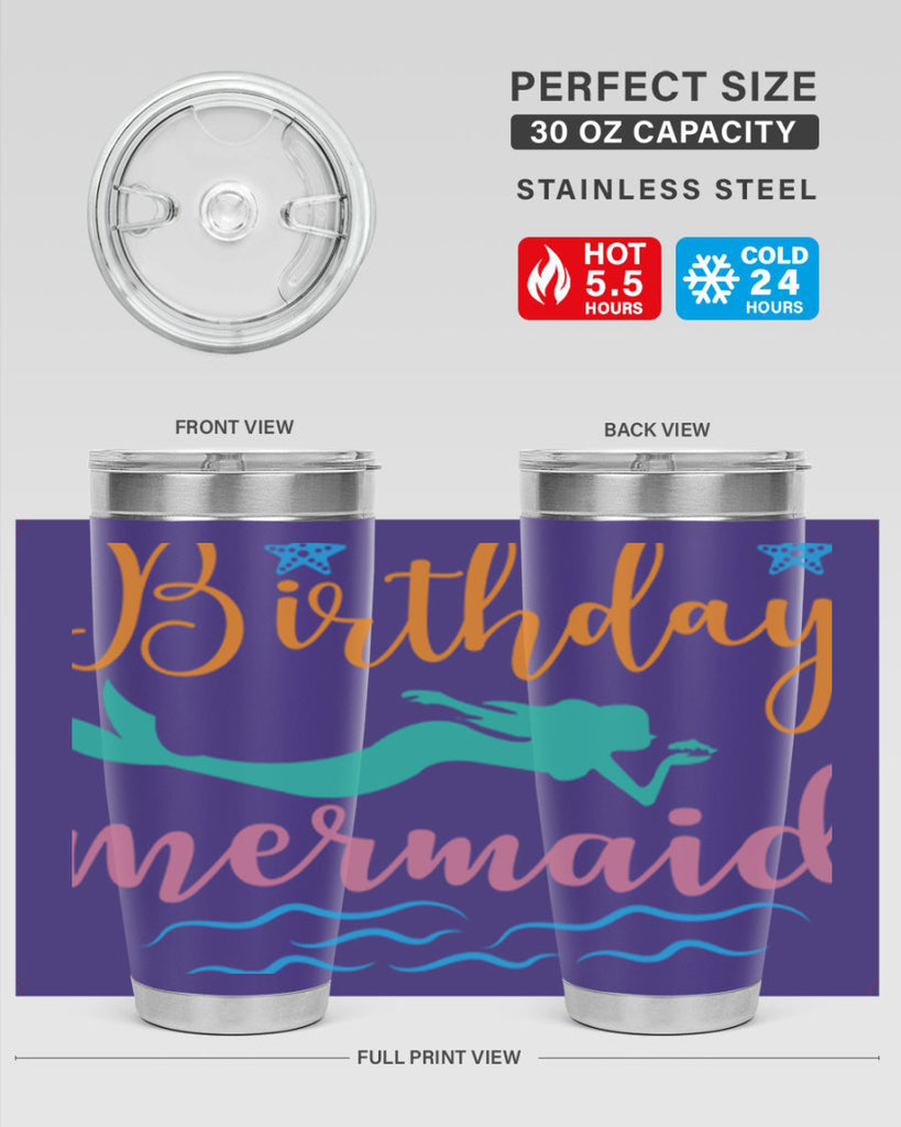 Birthday Mermaid Design 79#- mermaid- Tumbler
