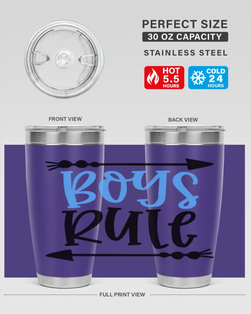 Boys Rule Style 108#- baby- tumbler