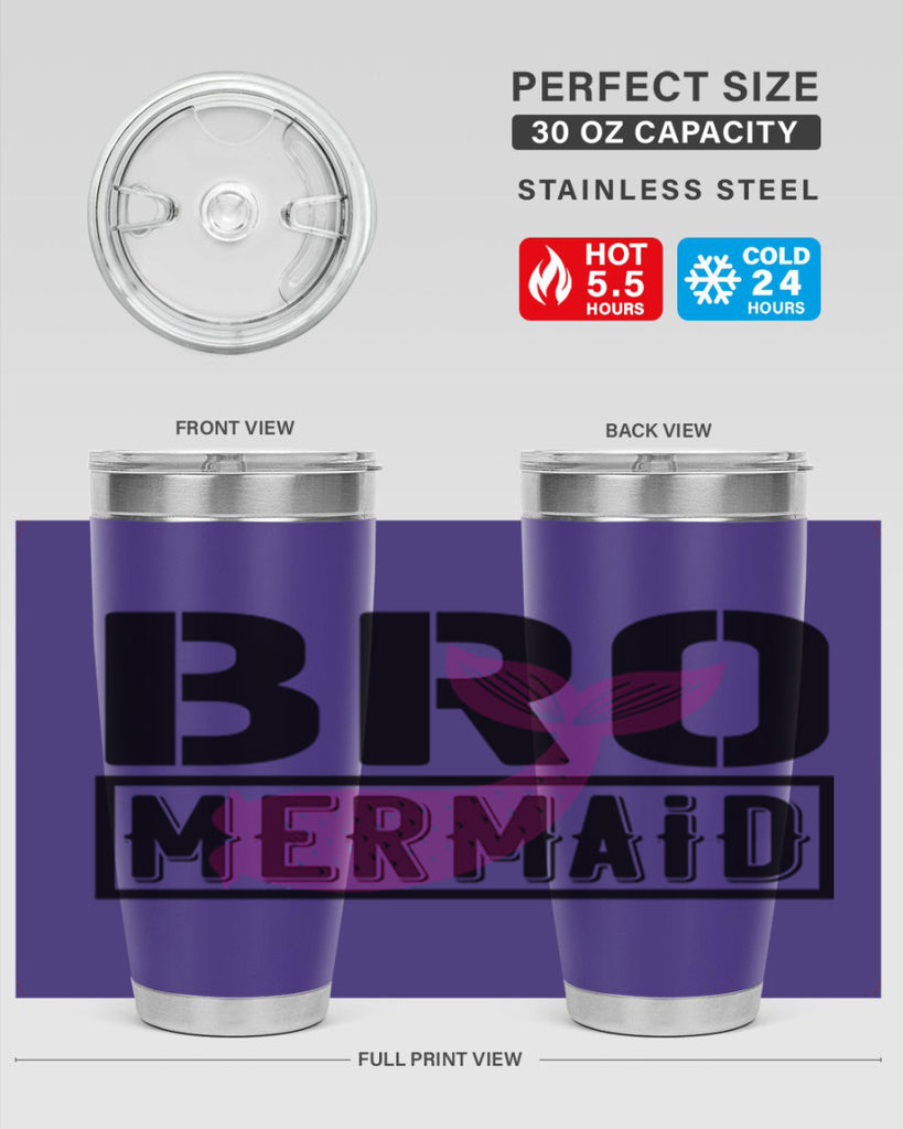 Bro mermaid 85#- mermaid- Tumbler