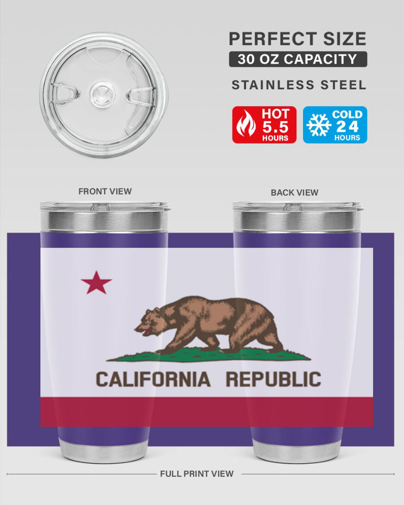 California 47#- Us Flags- Tumbler