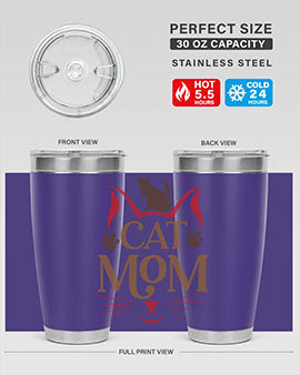 Cat Mom Style 6#- cat- Tumbler