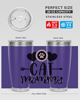 Cat Mommy Style 87#- cat- Tumbler