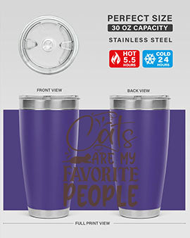 Cats Are My Favorite People Style 7#- cat- Tumbler