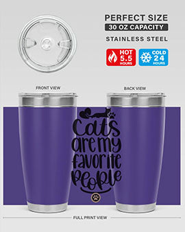 Cats Are My Favorite People Style 89#- cat- Tumbler