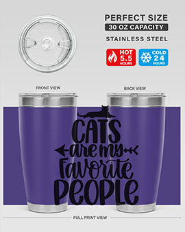Cats Are My Favorite People Style 90#- cat- Tumbler