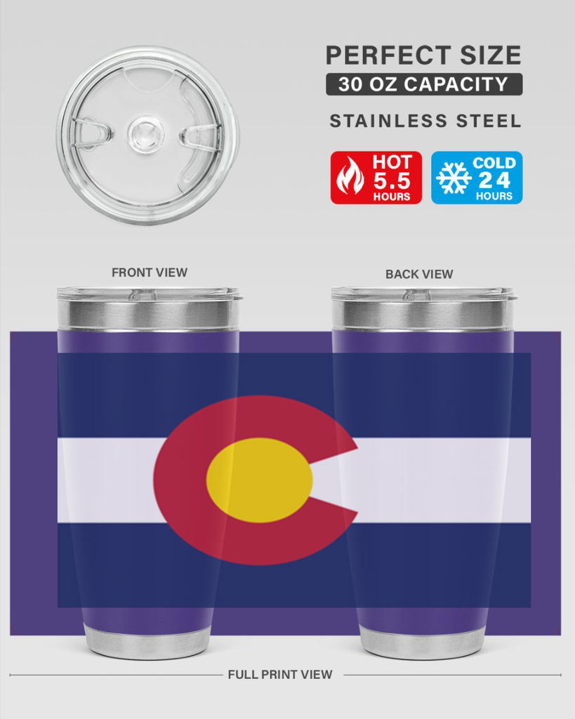 Colorado 46#- Us Flags- Tumbler