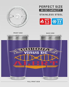 Corona Virus Be Alert Style 6#- corona virus- Cotton Tank