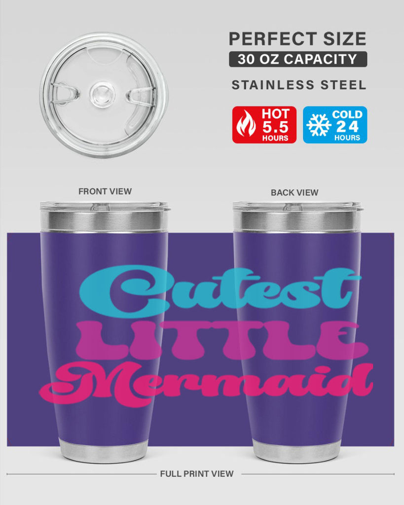 Cutest Little Mermaid 90#- mermaid- Tumbler