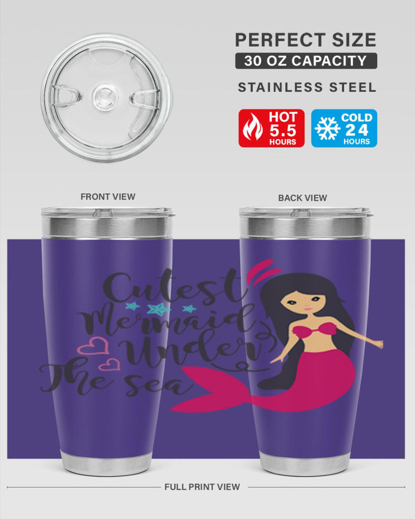 Cutest Mermaid under the sea 95#- mermaid- Tumbler