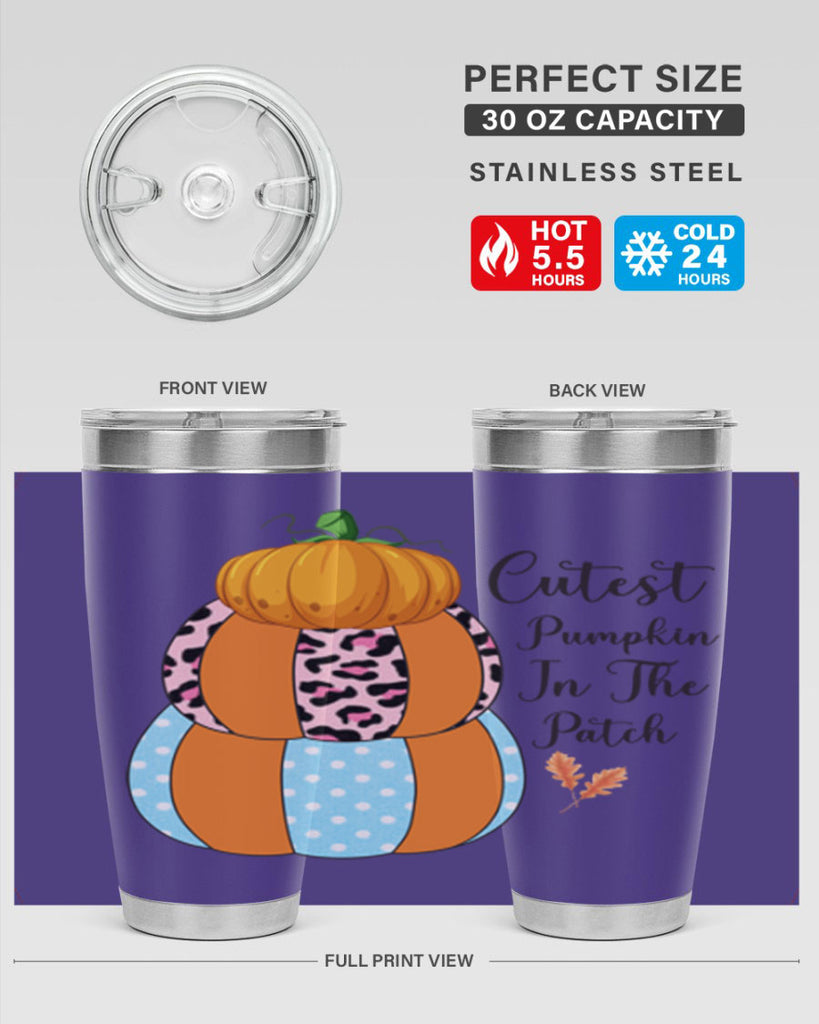 Cutest Pumpkin in the Patch 64#- fall- Tumbler