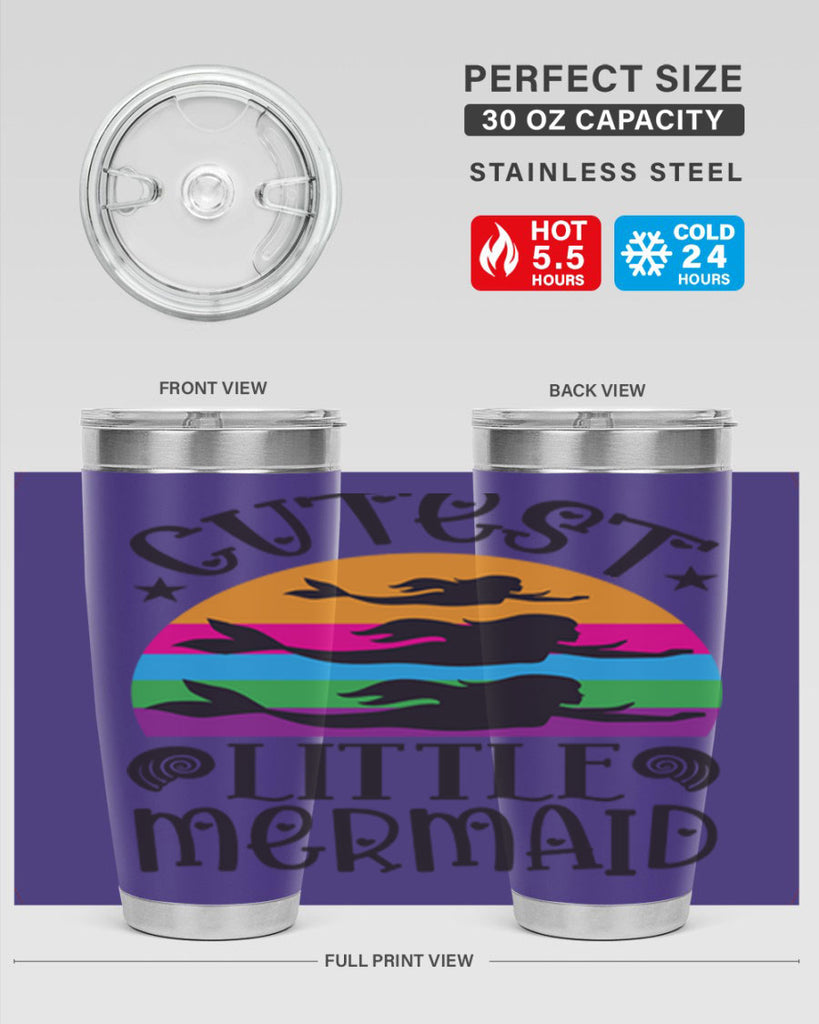 Cutest little mermaid 96#- mermaid- Tumbler