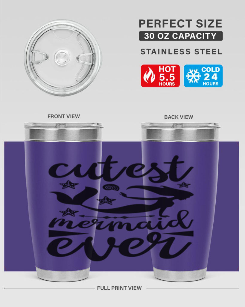 Cutest mermaid ever design 103#- mermaid- Tumbler