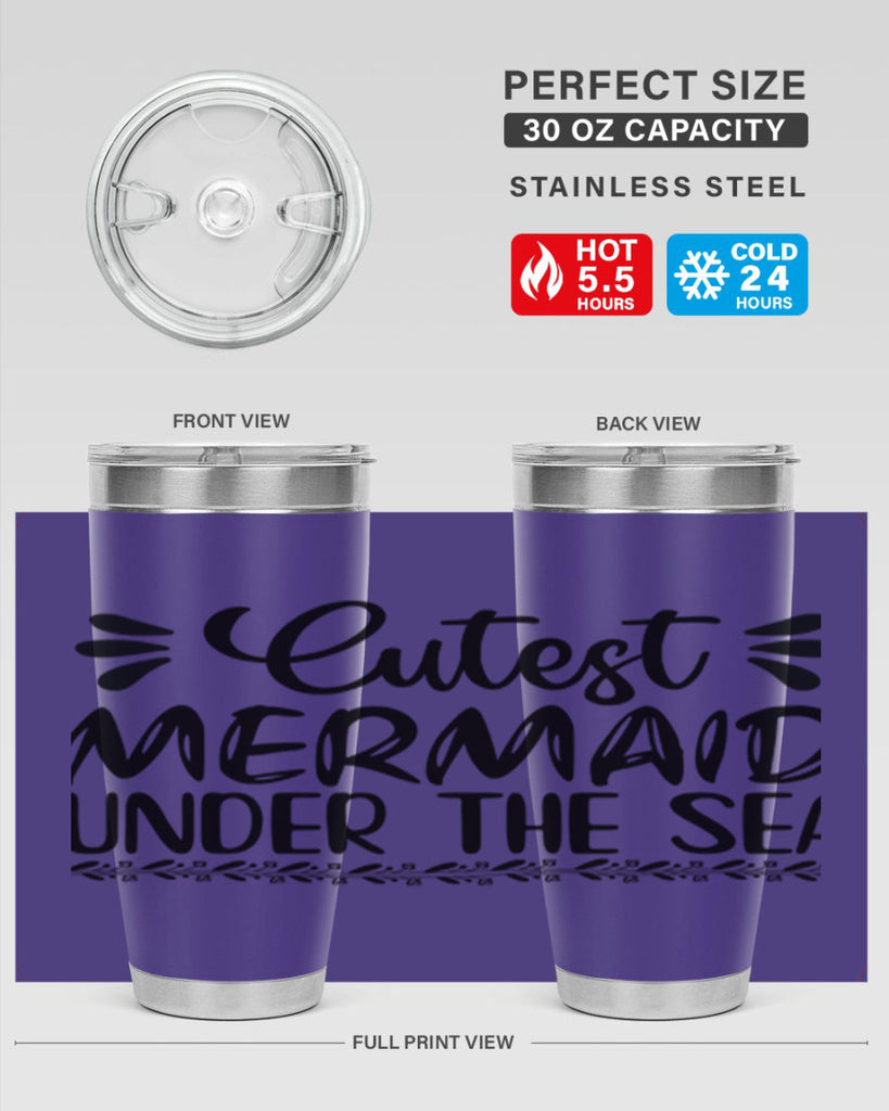 Cutest mermaid under the sea 105#- mermaid- Tumbler