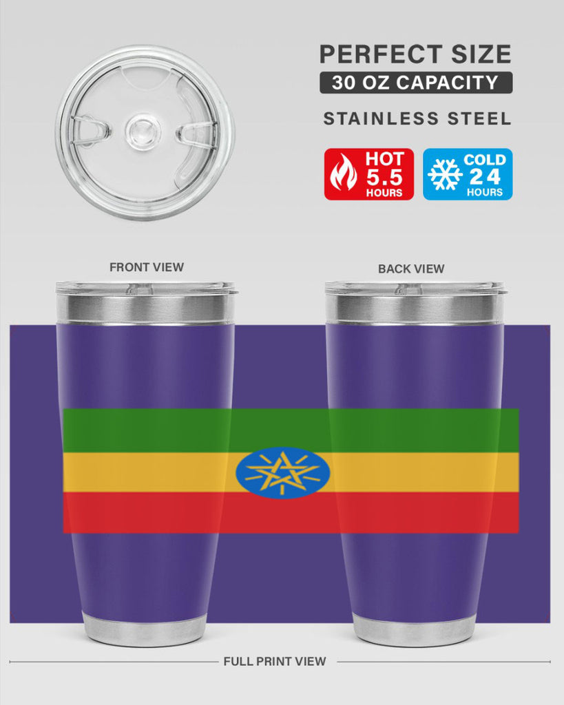 Ethiopia 140#- world flags- Tumbler