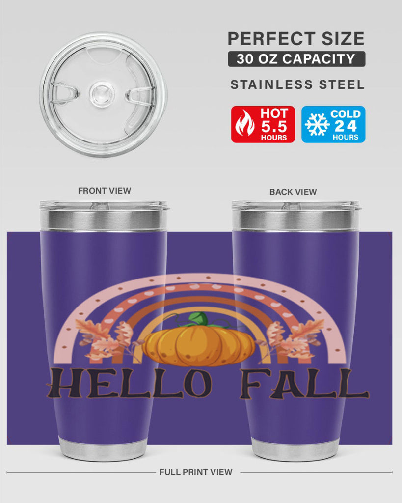 Fall Boho Rainbow 91#- fall- Tumbler