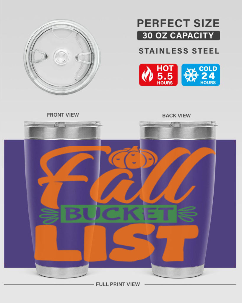 Fall Bucket List 93#- fall- Tumbler