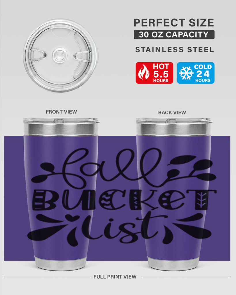 Fall Bucket List 94#- fall- Tumbler