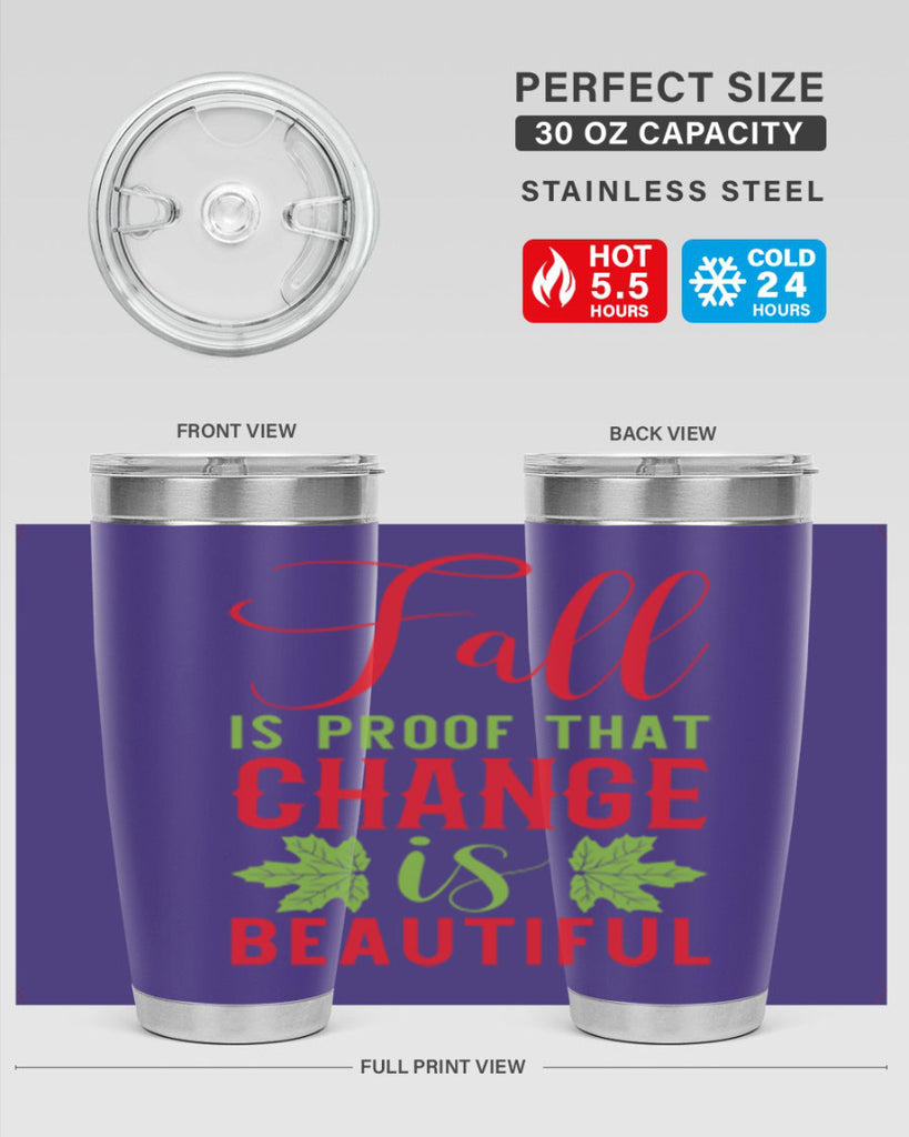 Fall is Proof That Change is Beautiful 121#- fall- Tumbler