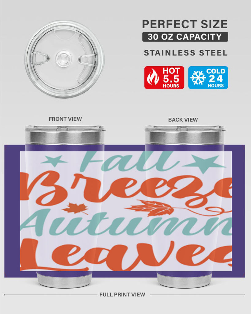 FallBreezeAutumnLeaves 147#- fall- Tumbler