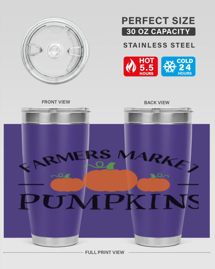 Farmers Market Pumpkins 178#- fall- Tumbler