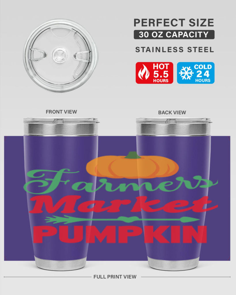 FarmersMarketPumpkin 180#- fall- Tumbler