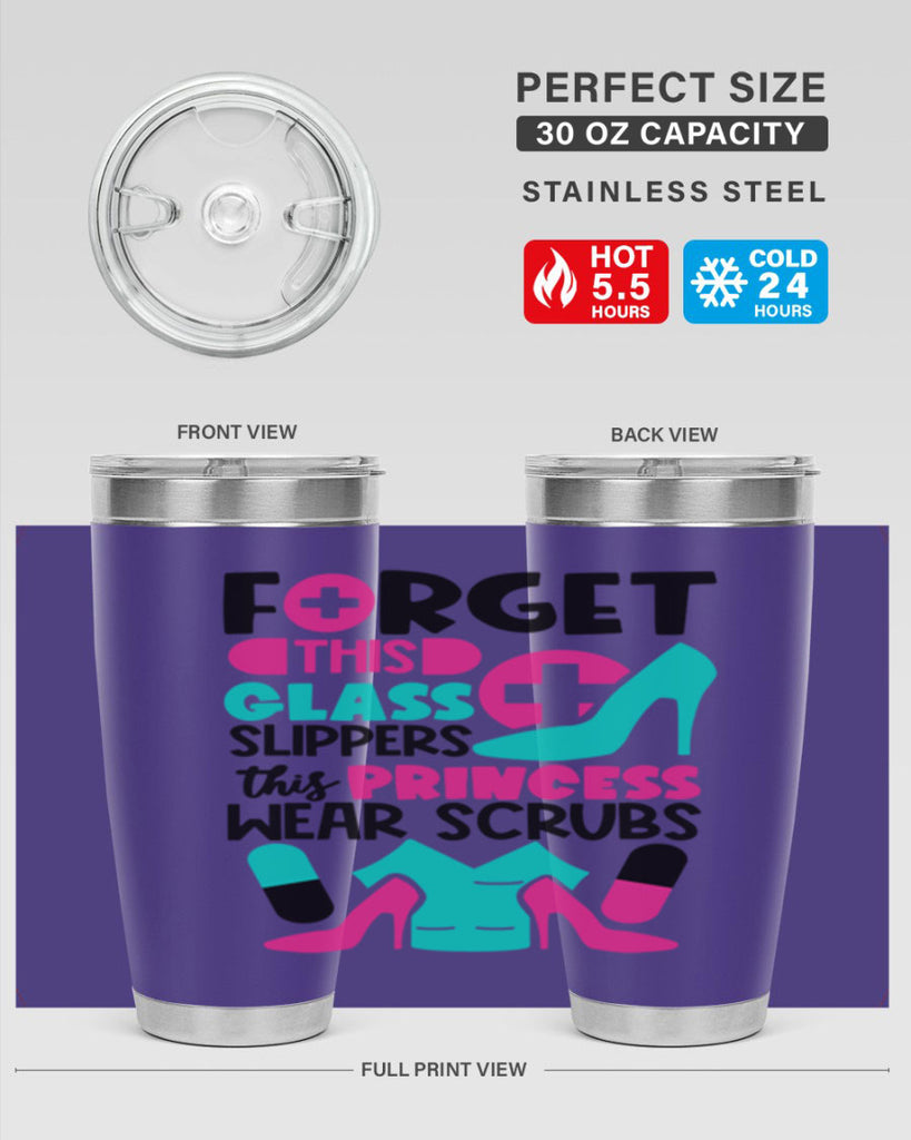 Forget This Glass Slippers This Princess Wear Scrubs Style Style 185#- nurse- tumbler
