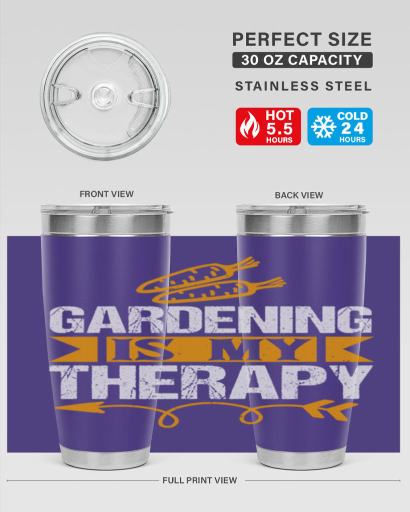 Gardending is my Therapy 64#- farming and gardening- Tumbler