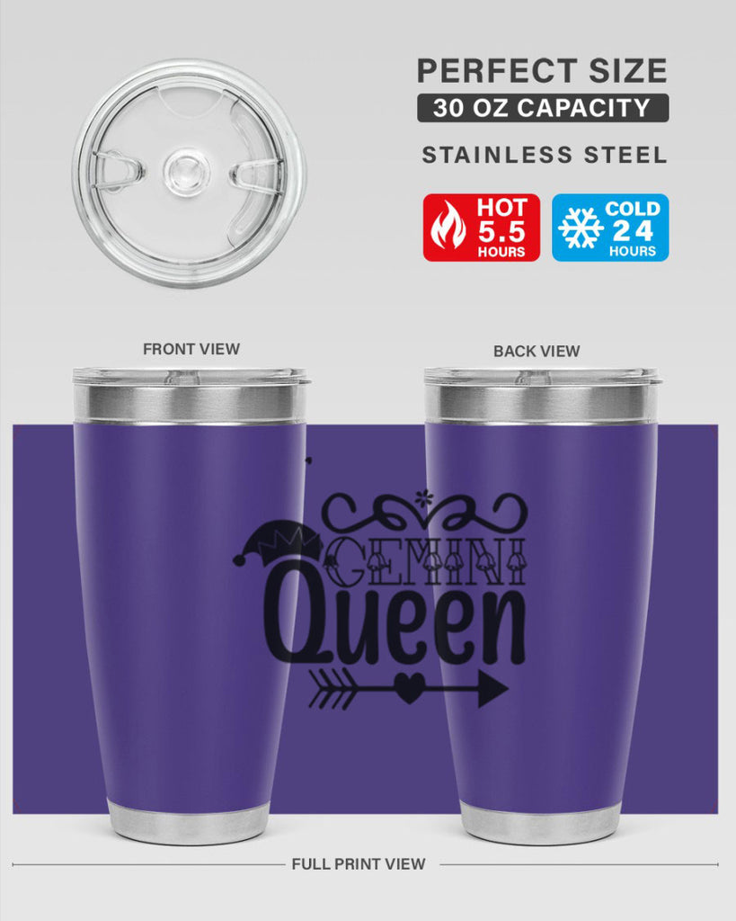 Gemini queen 230#- zodiac- Tumbler