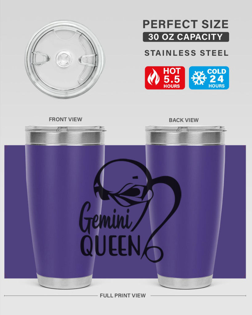 Gemini queen 231#- zodiac- Tumbler