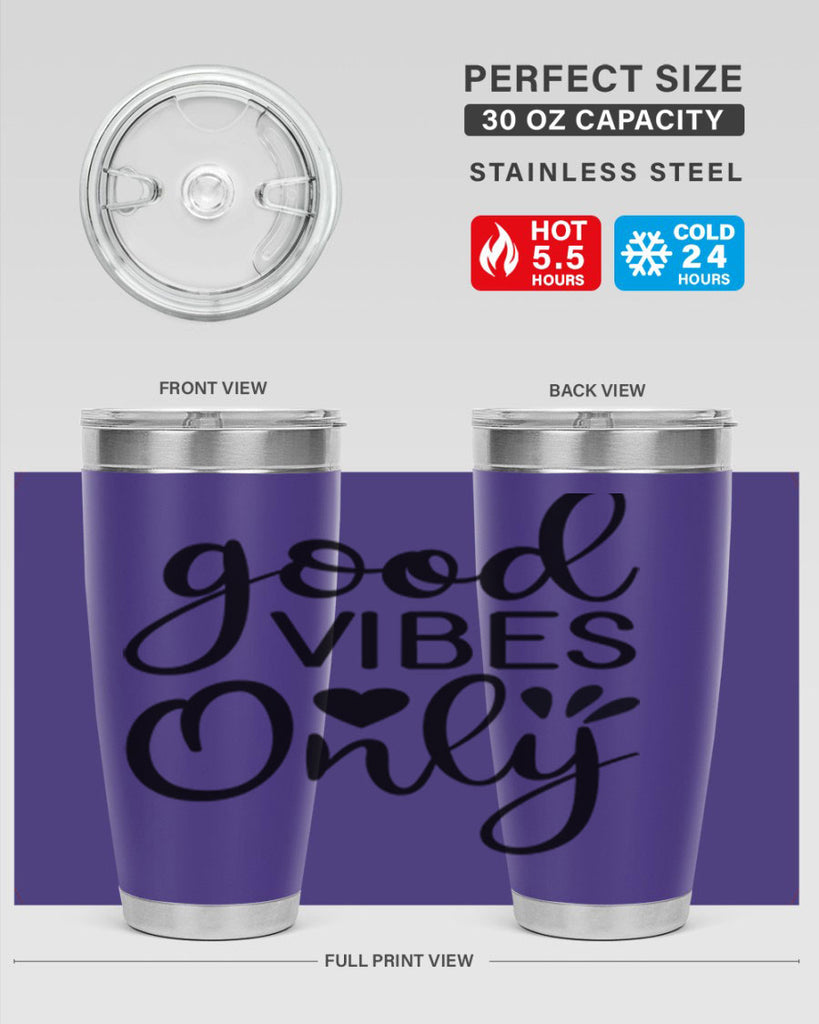 Good vibes only design 202#- mermaid- Tumbler