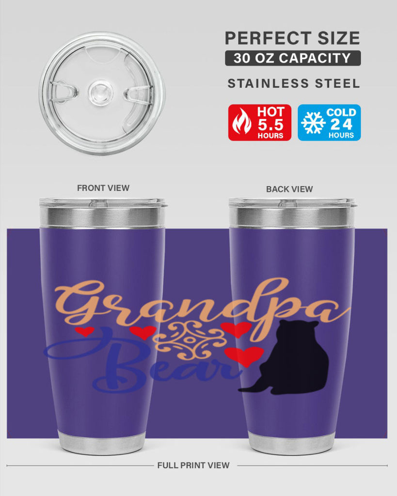 Grandpa bear 43#- grandpa - papa- Tumbler