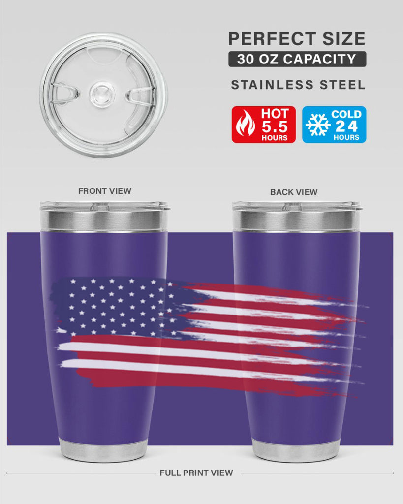 Grunge Flag 54#- Us Flags- Tumbler